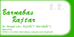 barnabas rajtar business card